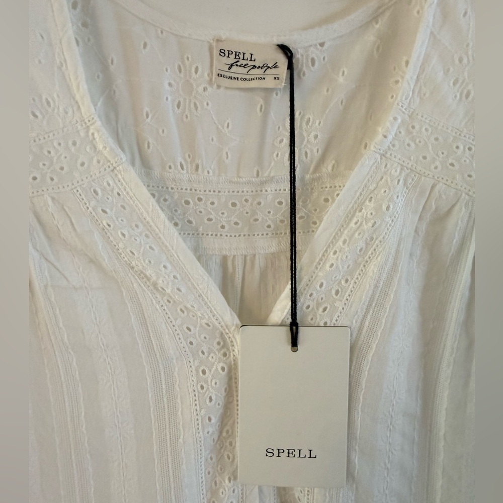 Spell Free People Whimsy Garden Lace Gown - Moonflower - Picture 6 of 12
